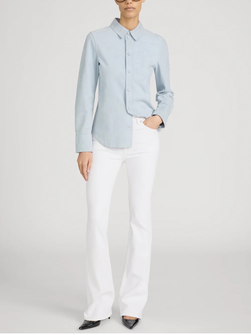 NWT $300 Frame Denim White Flare Jeans sz 26